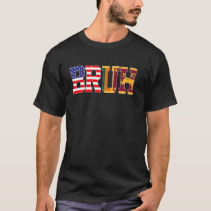 Bruh USA Sri Lanka Country Flag Amerikaans Sri Lan T-shirt