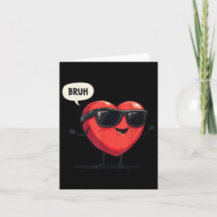 Bruh Valentijnsdag Hart Humor Meme Mannen Vrouwen Kaart