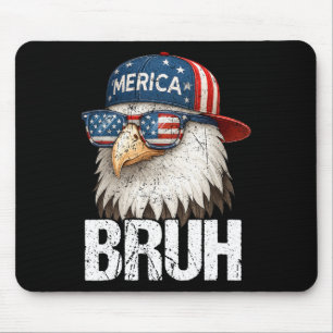 Bruh Vierde 4de Juli Adelaar Amerikaans Patriotist Muismat