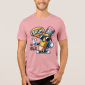 Bruh We Back, Back To School Teacher  Tri-Blend Shirt (Voorkant)