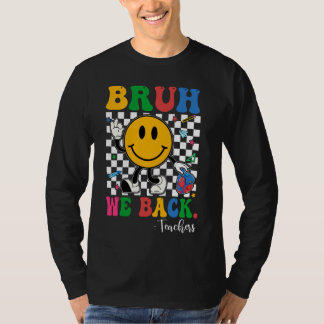 Bruh We Back Teachers Retro Terug naar School Boys T-shirt