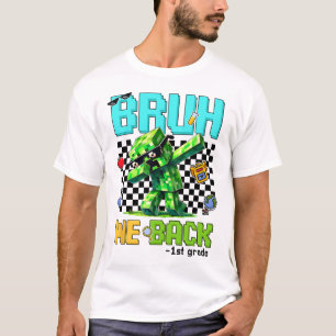 Bruh We CK 1e klas CK naar school Gamer Dabbing Bo T-shirt