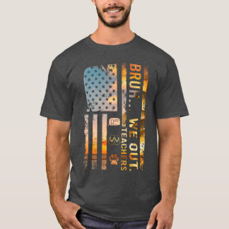 Bruh We Outeachers Zomer Camping Flip Flops meisje T-shirt