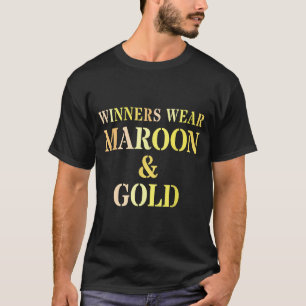 Bruh winnaars dragen paars goud team zomer kamp t-shirt
