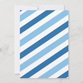 Bruh You in Blue Pizza en Bowling Verjaardagsfeest Kaart (Achterkant)