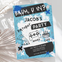 Bruh You In Videospel Tiener Jongen Verjaardag