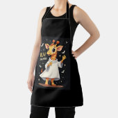 Bruh zijn Halloween Funny Dabbing Ghost Giraffe Lo Schort (Insitu)