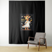 Bruh zijn Halloween Funny Dabbing Ghost Giraffe Lo Wandkleed (In situ)