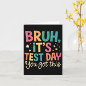 Bruh zijn testdag heb je deze testdag leraar kaart (Gele Bloem)