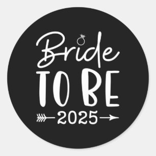 Bruid 2025 Bachelorette-feest Bruidsfeest Partij M Ronde Sticker