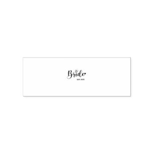 Bruid 2025 Lente Huwelijksaankondiging Huwelijk Zelfinktende Stempel