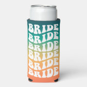 Bruid | Aangepaste retro tekst met verloop (Seltzer Voorkant)