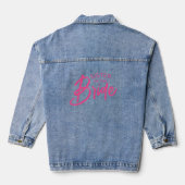 Bruid aangepaste tekst  denim jacket (Achterkant)