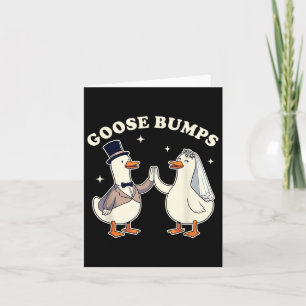 Bruid & bruidegom bruid om Gekke ganzenbruilof Kaart