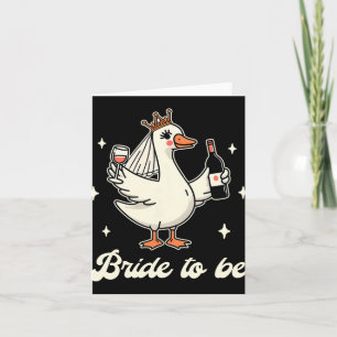 Bruid Babe Vrijgezellenfeest Trouwen Gekke Goose B Kaart