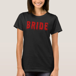 Bruid bachelorette party emo gothic horror shirt