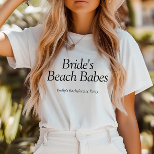 Bruid Beach Babes Citaat Bachelorette Tri-Blend Shirt