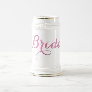 Bruid Beer Stein, vrijgezellencadeau voor bruid Bierpul