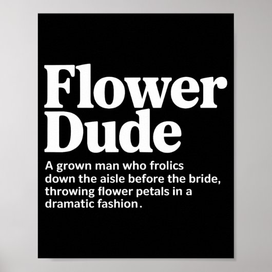Bruid Bloem Kerel Definitie Poster (Voorkant)