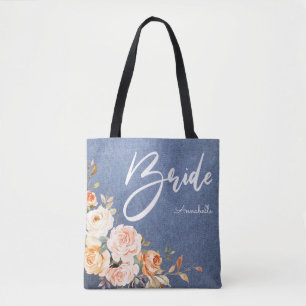 Bruid Blush Roze & Perzik namaak Jean Bloemen Draagtas