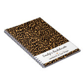 Bruid Boujee Trendy Luipaardprint Notitieboek (Rechterzijde)