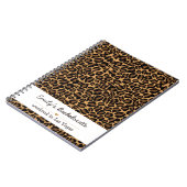 Bruid Boujee Trendy Luipaardprint Notitieboek (Linkerzijde)