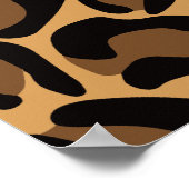 Bruid Boujee Trendy Luipaardprint  Poster (Hoek)