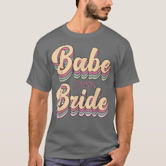 Bruid Bruid Trendy Retro Bruidsmeisjes Trouw T-shirt