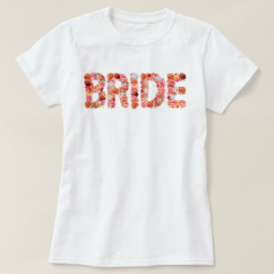 Bruid Bruid Verloving Feest Bruiloft Jubileumfeest T-shirt