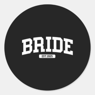 Bruid Bruidegom 2025 Net Getrouwd Koppels Verlovin Ronde Sticker