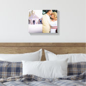Bruid & bruidegom aangepast voeg foto Wrapped Canv Canvas Afdruk (Insitu (Slaapkamer))