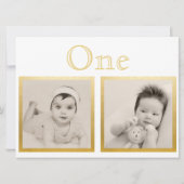 Bruid Bruidegom Aangepaste Leeftijd Gouden Tafelnu Kaart (Achterkant)