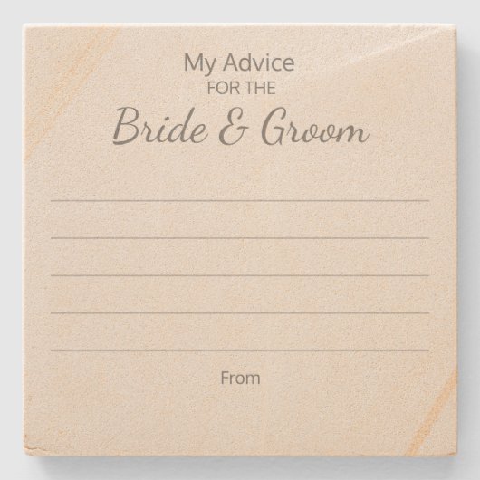 Bruid & Bruidegom Advies Onderzetters (Voorkant)