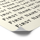 Bruid & bruidegom Aloha Ananas Tiki Trouwstoel Poster (Hoek)