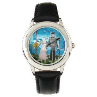 bruid & bruidegom bruiloft dag horloge