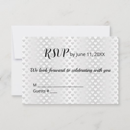 Bruid & bruidegom bruiloft RSVP Kaart (Achterkant)