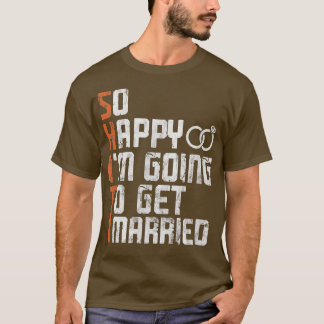 Bruid Bruidegom Gehuwd Vrijgezellenfeest Jonggezel T-shirt