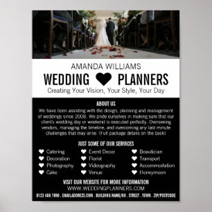Bruid & Bruidegom, Huwelijksfeest Planner Reclame Poster