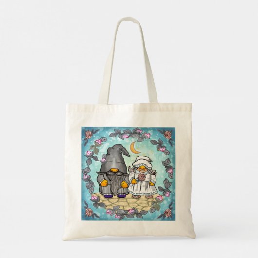 Bruid & Bruidegom kabouter Tote Bag (Achterkant)