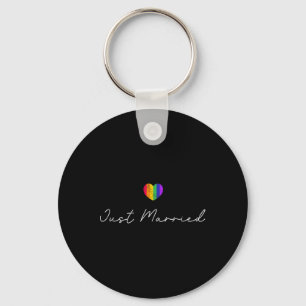Bruid Bruidegom Lgbtq Bachelorfeest Trouw T-shirt Sleutelhanger
