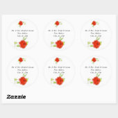 Bruid & bruidegom Mailing Labels Sjabloon (Vel)