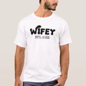 Bruid & Bruidegom Matching Wedding Party Custom Sh T-shirt (Voorkant)