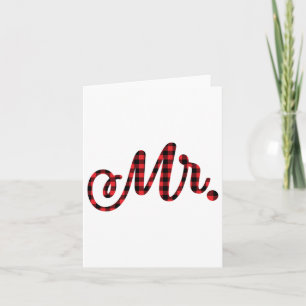 bruid bruidegom Mr. Mrs. Kerstmis bruiloft matchin Kaart