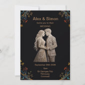 Bruid & bruidegom Royal Classic Kaart (Voorkant)