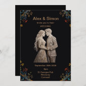 Bruid & bruidegom Royal Classic Kaart (Voorkant / Achterkant)