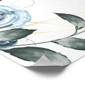 Bruid Bruidegom Signature Dranken Bar Menu Bord Poster (Hoek)