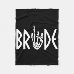 Bruid Bruidegom Skelet Gotische Trouw Verlovings H Fleece Deken