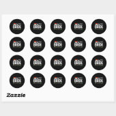 Bruid Bruidegom Verloving Trouwkoppels Kerst P Ronde Sticker (Vel)