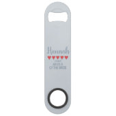 Bruid & Bruidsfeest 5 Hart Abuela van de Bruid Speed Flessenopener (Achterkant)