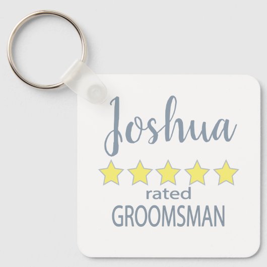 Bruid & Bruidsjonkers 5-sterren bruidsjonker Sleutelhanger (Voorkant)